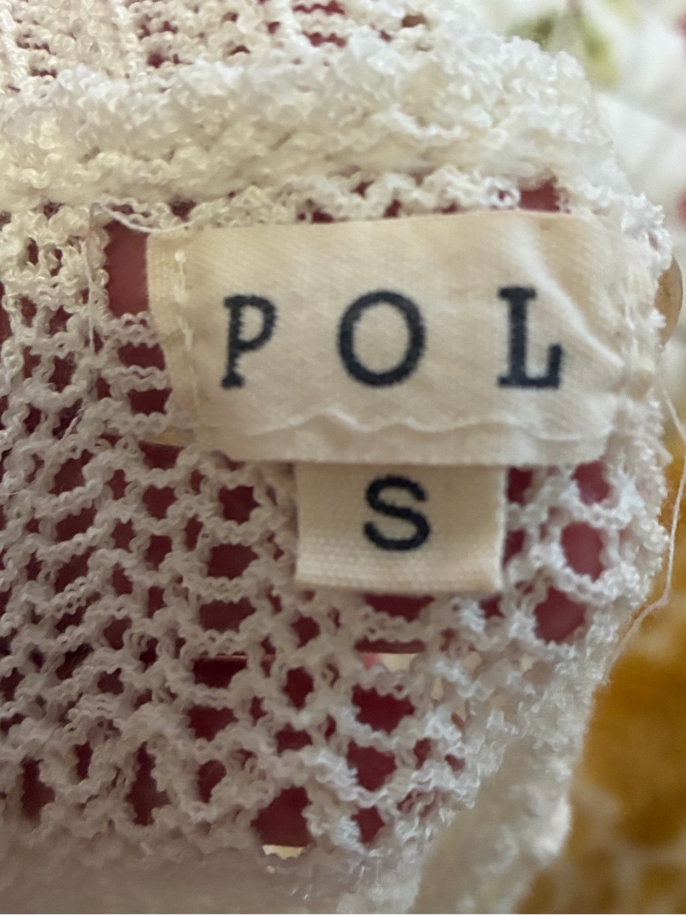 POL Lightweight Open-Knit Top in Cream - Picture 3 of 12